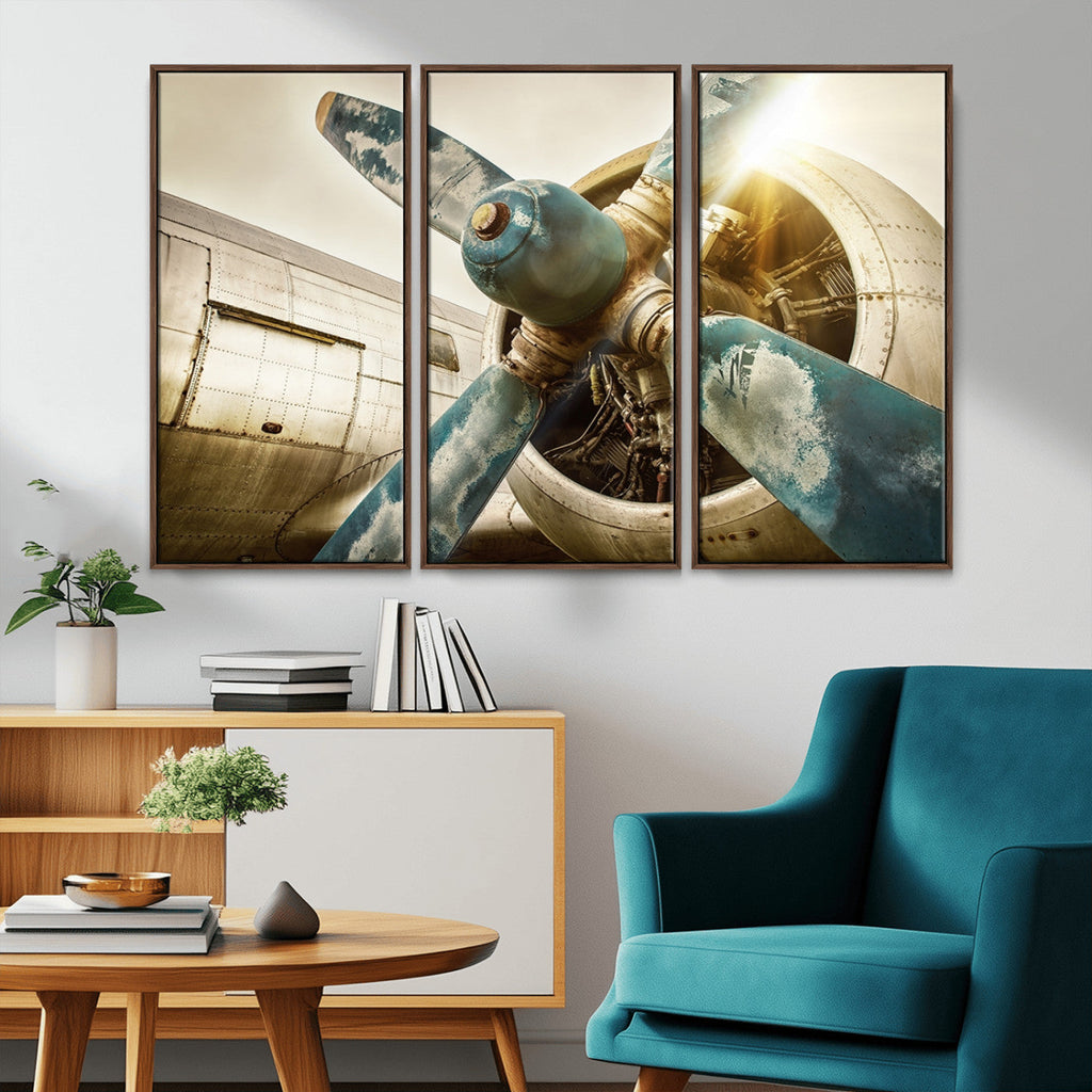 Vintage Airplane Canvas Print