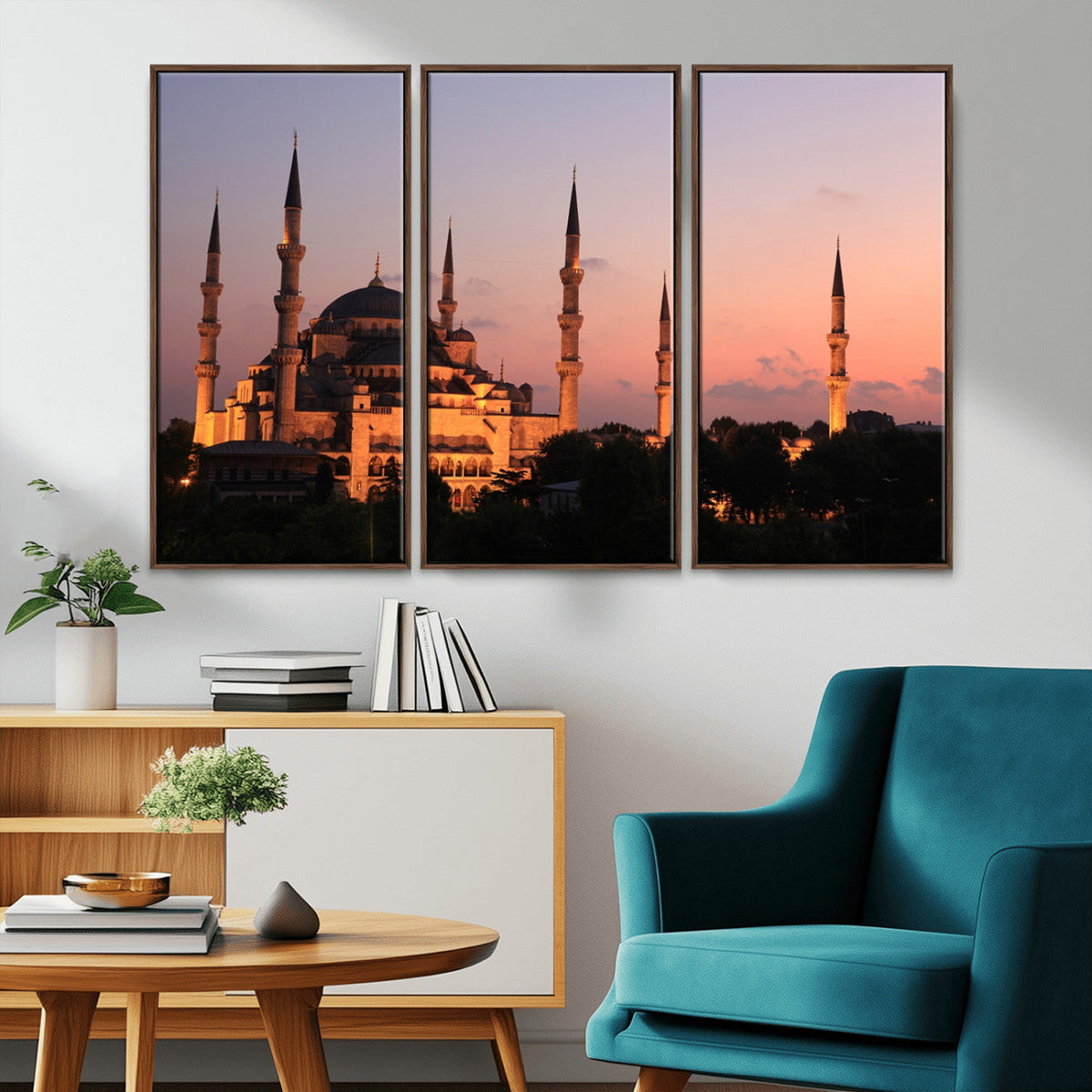 Wall Art Turkey Istanbul Skyline Canvas Print