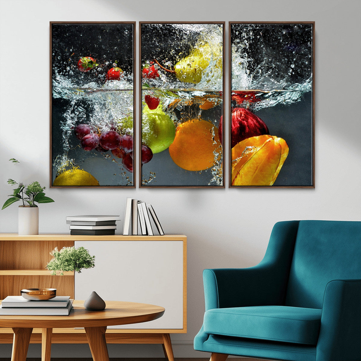 Kitchen Vegetables World Wall Art Canvas Print