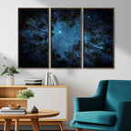 Forest and Stars Wall Art Canvas Print
