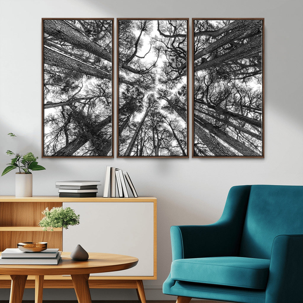 Trees Contemporary Art Canvas Print
