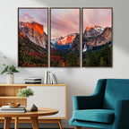 Yosemite Half Dome Wall Art Canvas Print El Capitan