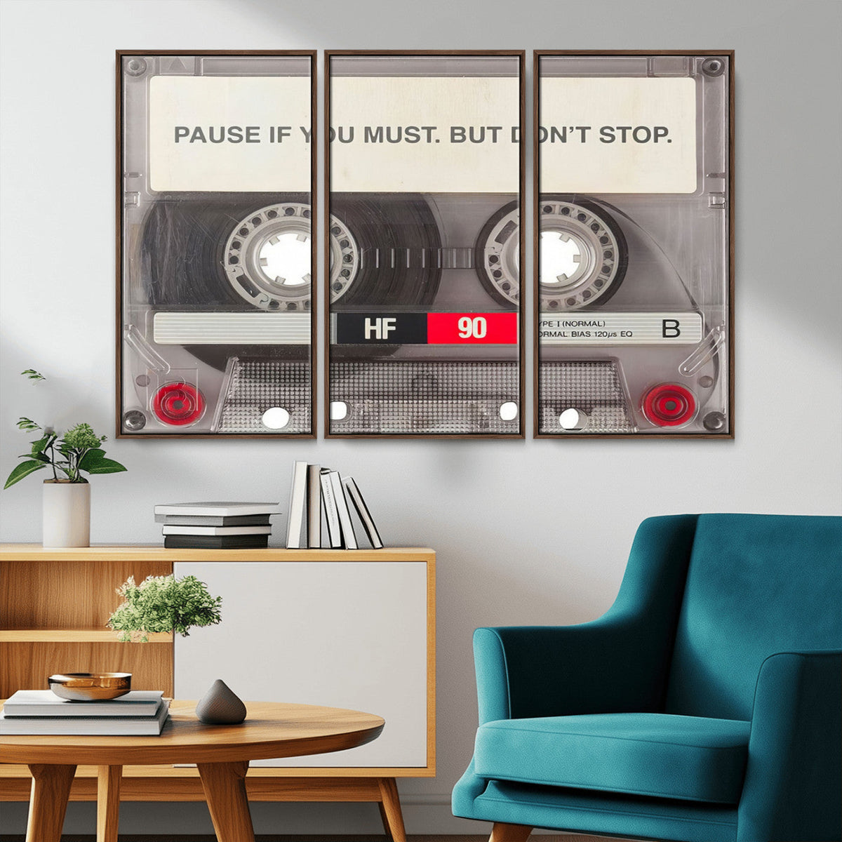 Music Cassette Iconic Wall Art Canvas Print
