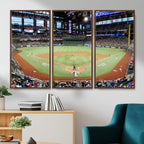 Texas Rangers Baseball Team Print, Arlington Globe Life Field Stadium Wall Art