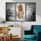 Jaguar Wall Art Canvas Print, Majestic Big Cat in Focused Pursuit