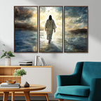 Jesus Walking on Water Wall Art | Canvas Print | Ready to Hang