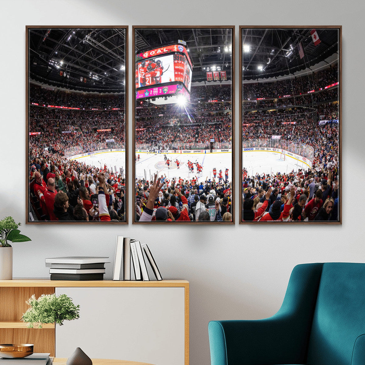 Amerant Bank Arena Wall Art Canvas Print, Hockey Arena