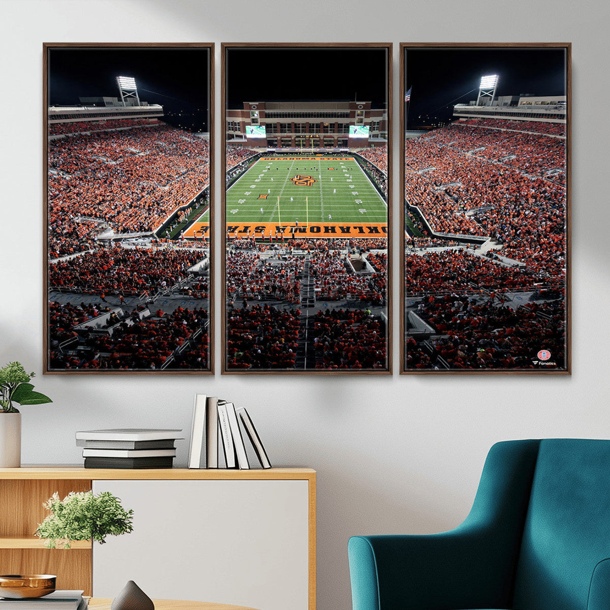 Boone Pickens Stadium Wall Art Oklahoma State Cowboys Print