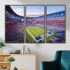 Buffalo Bills Football Team Print Canvas, Buffalo Highmark Stadium