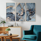 Multipanel Marble Fluid Effect Wall Art Abstract Canvas Wall Art Print