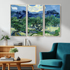 Olive Trees Van Gogh Wall Art Canvas Print
