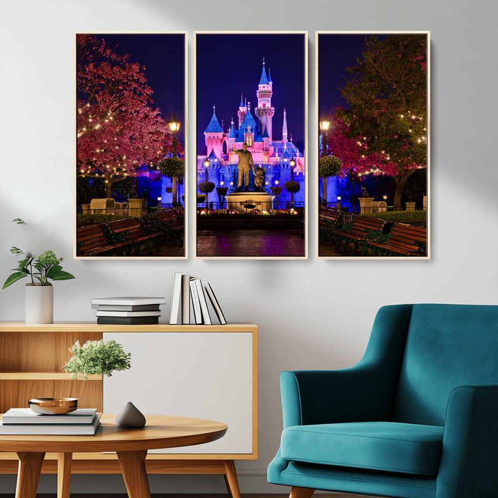Disney Castle Wall Art | Framed Magic Kingdom Canvas