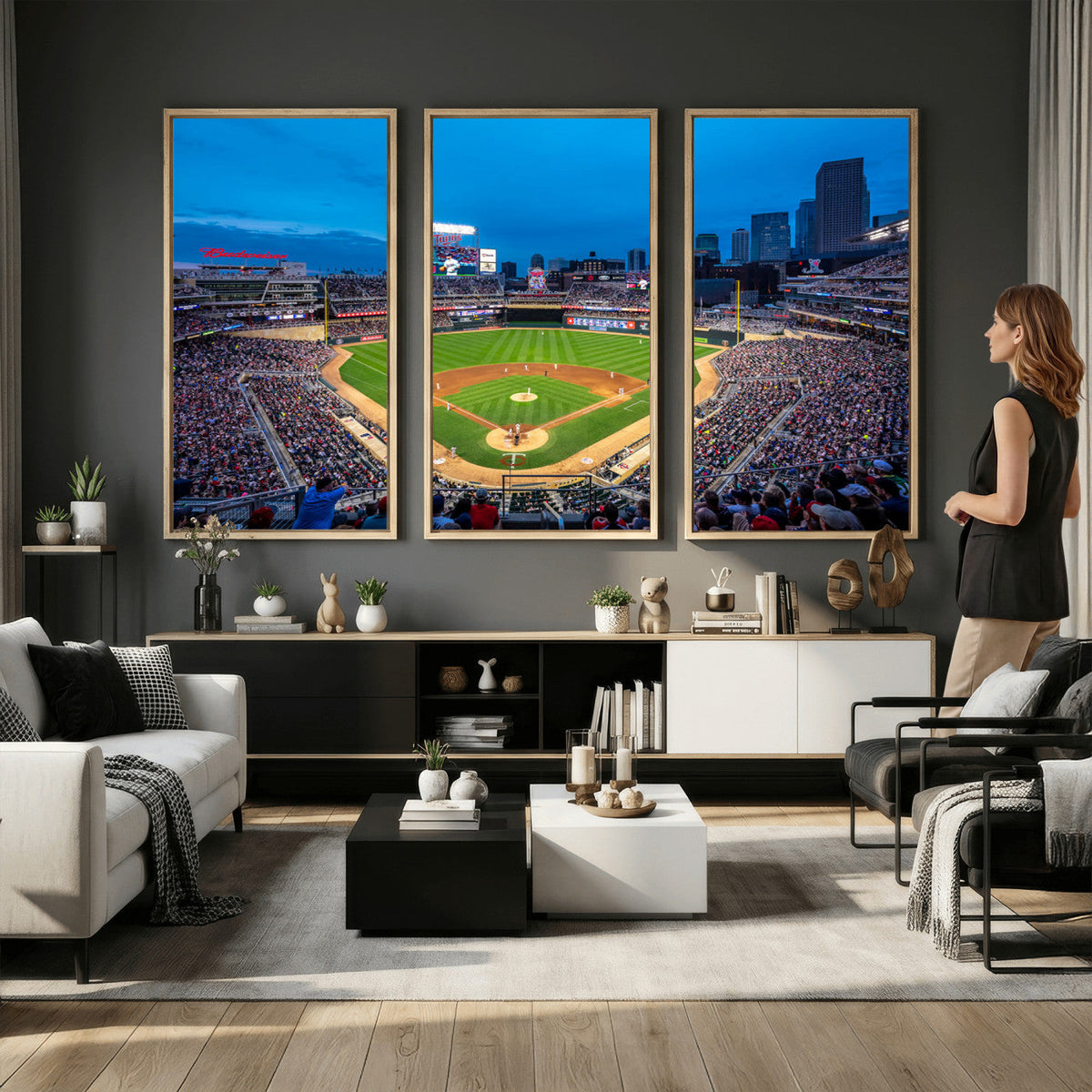 Target Field Stadium Wall Art Canvas Print, Minnesota Twins