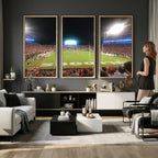 Dooley Stadium Wall Art, Sports Arena Panoramic Canvas