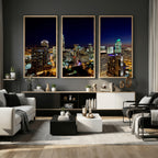 Atlanta Skyline Wall Art Canvas Print | Modern Cityscape