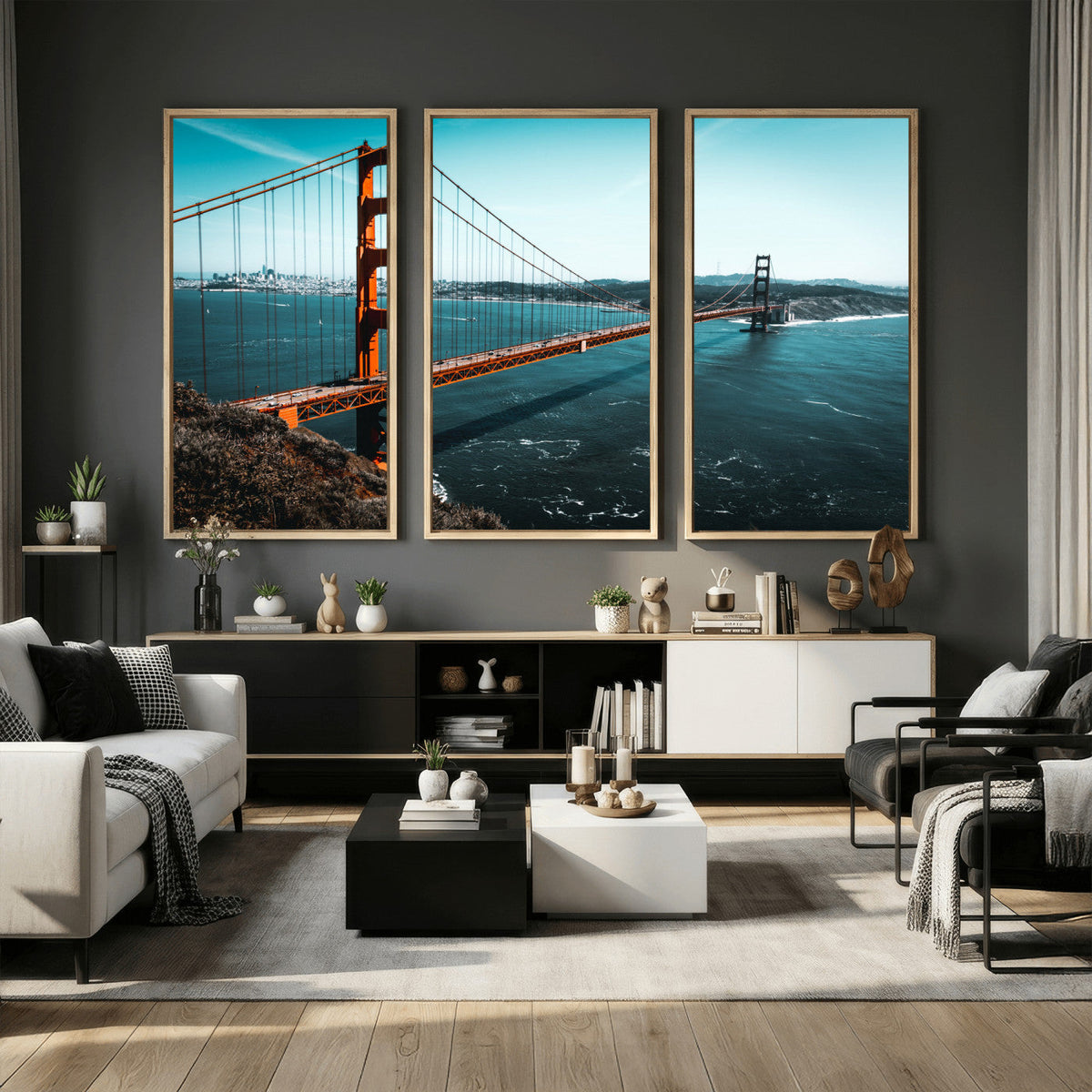 Golden Gate Bridge Wall Art Canvas Print | San Francisco Landmark Photography