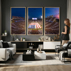 Oklahoma Sooners Memorial Stadium Wall Art Canvas Print