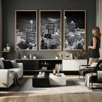 Charlotte Skyline Canvas Wall Art Print | North Carolina Cityscape