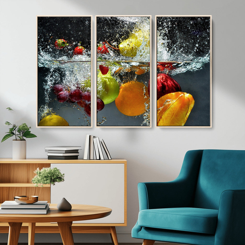 Kitchen Vegetables World Wall Art Canvas Print