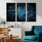 Forest and Stars Wall Art Canvas Print
