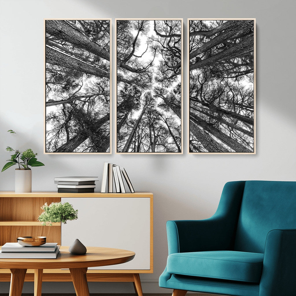 Trees Contemporary Art Canvas Print