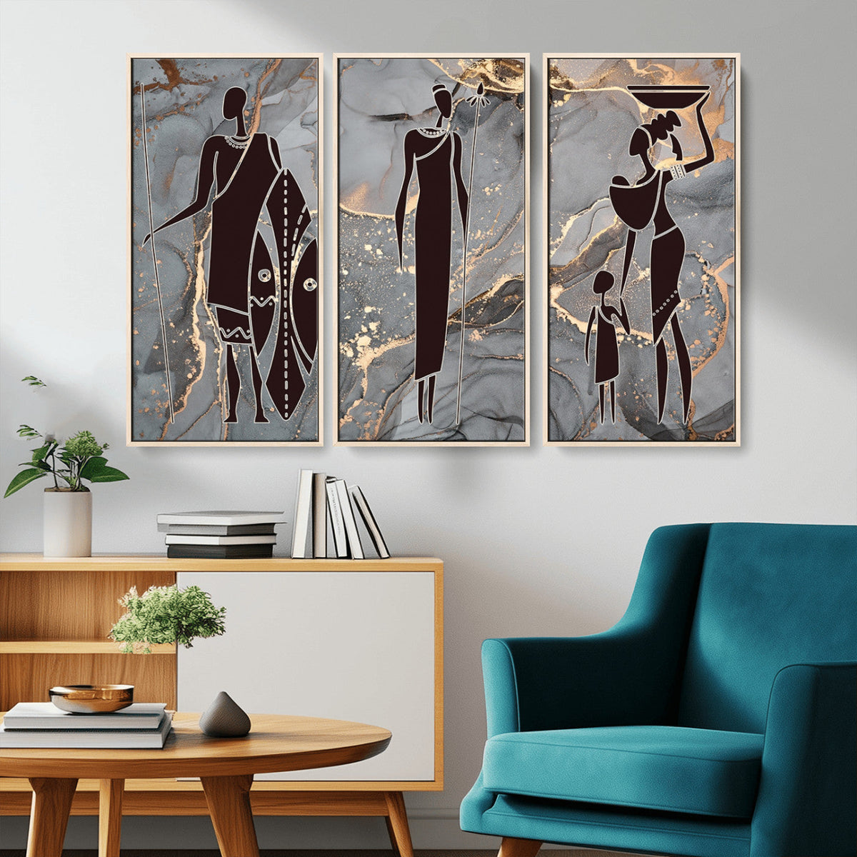 African American Wall Art | Elegant African Women Canvas Print