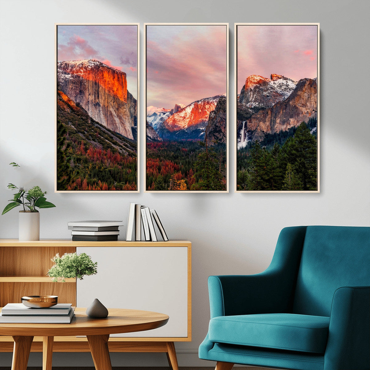 Yosemite Half Dome Wall Art Canvas Print El Capitan