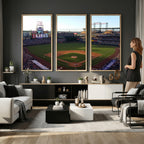 Colorado Rockies Coors Field Wall Art Canvas Print, MLB Baseball Stadium