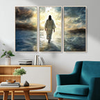 Jesus Walking on Water Wall Art | Canvas Print | Ready to Hang