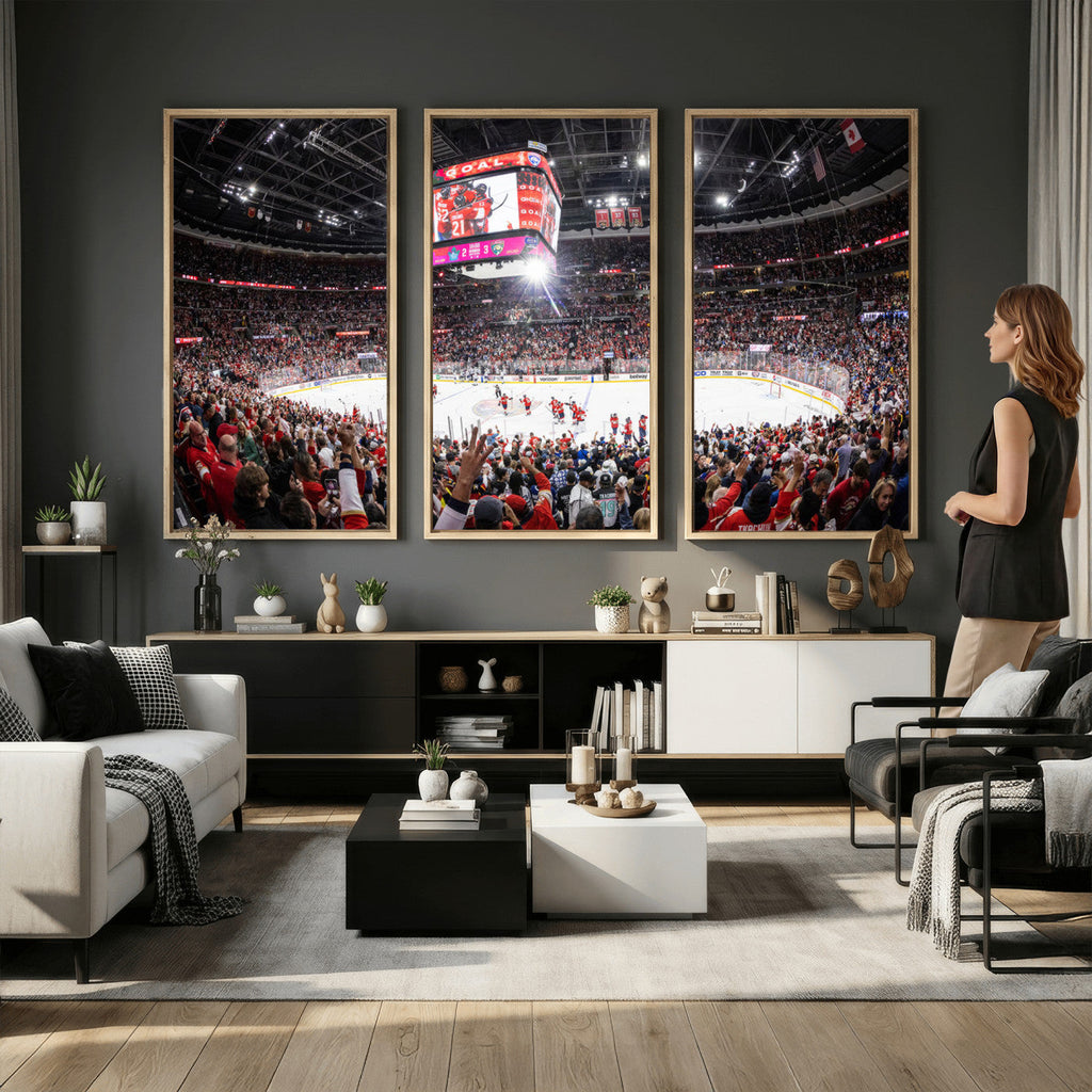 Amerant Bank Arena Wall Art Canvas Print, Hockey Arena