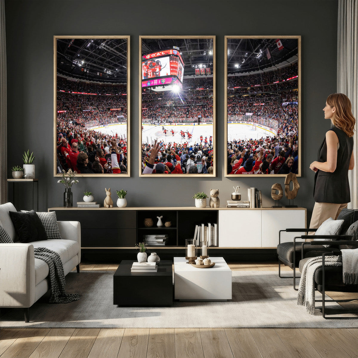 Amerant Bank Arena Wall Art Canvas Print, Hockey Arena