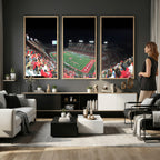 Houston Cougars Football Team Print, Houston TDECU Stadium