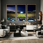 University of Michigan Wolverines Football Team Print, Ann Arbor, Extra Large Game Room Wall Decor