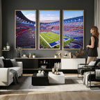 Buffalo Bills Football Team Print Canvas, Buffalo Highmark Stadium