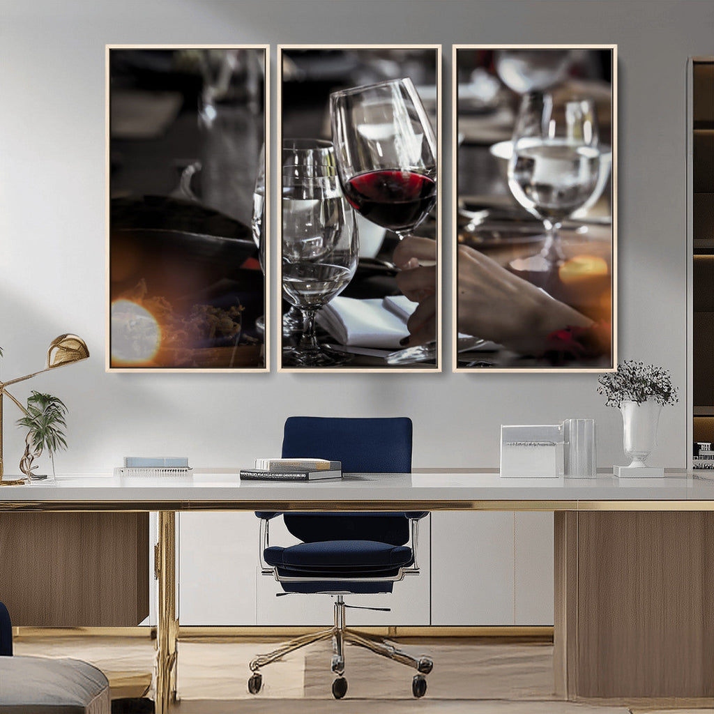 Red Wine and Glass Canvas Print