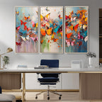 Abstract Butterfly Wall Art Canvas Print