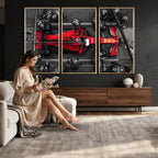Ferrari Pit Stop Canvas Wall Art | Precision and Speed