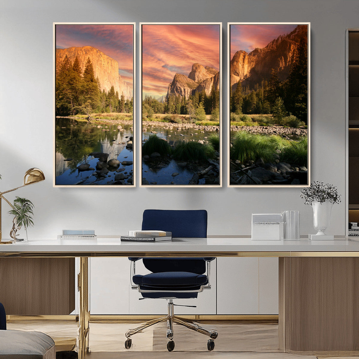 Yosemite Valley Wall Art, El Capitan Sunset Canvas Print