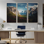 Yosemite National Park Wall Art Canvas Print, Framed El Capitan Mountain Landscape