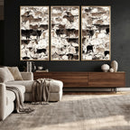 Abstract Texas Longhorn Print, Longhorn Herd Print