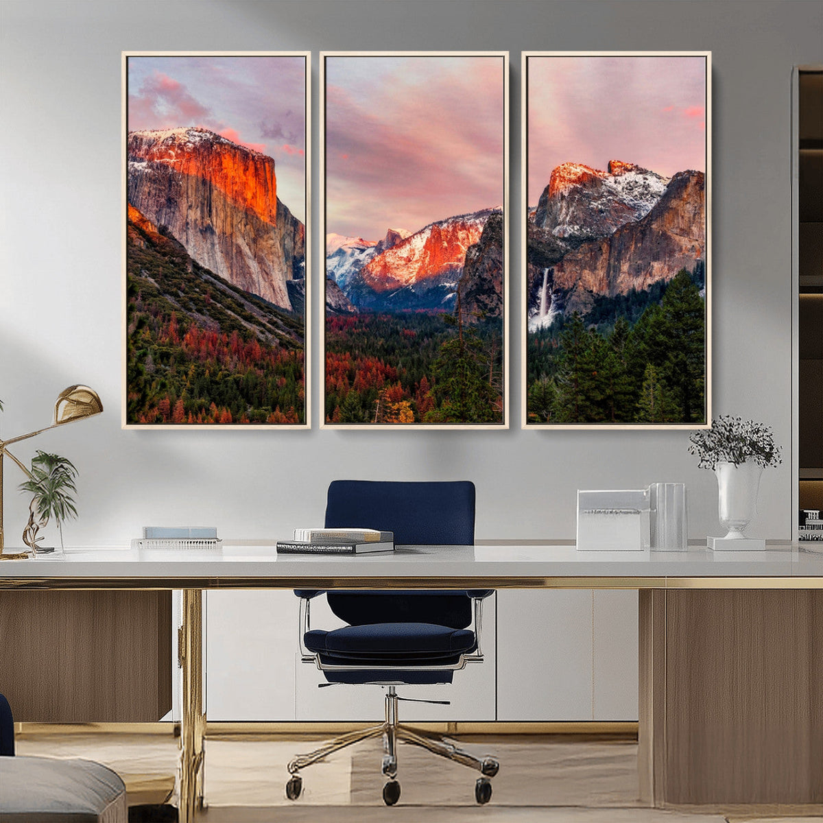 Yosemite Half Dome Wall Art Canvas Print El Capitan