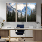 Half Dome Yosemite California Wall Art Canvas Print El Capitan