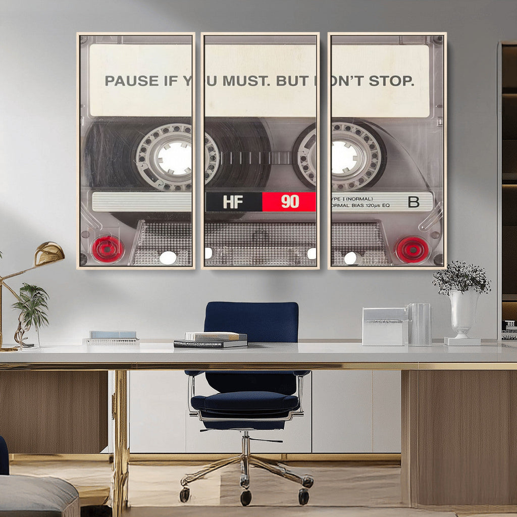 Music Cassette Iconic Wall Art Canvas Print