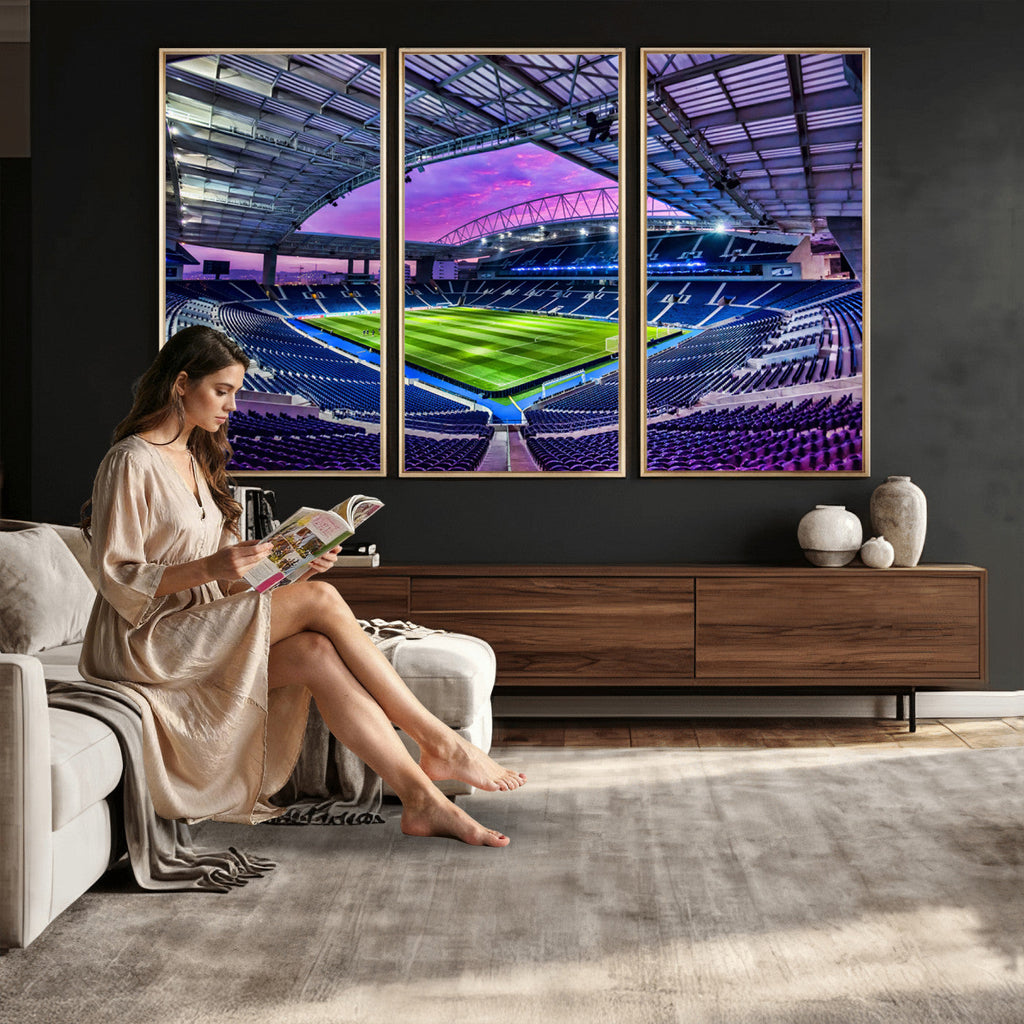 FC Porto Soccer Team Print Canvas, Dragon Stadium Wall Art