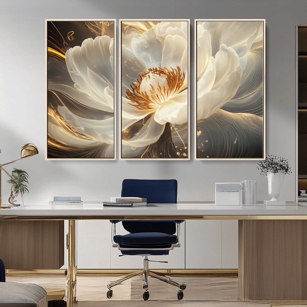 Abstract Floral Wall Art Canvas Print