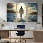 Jesus Walking on Water Wall Art | Canvas Print | Ready to Hang