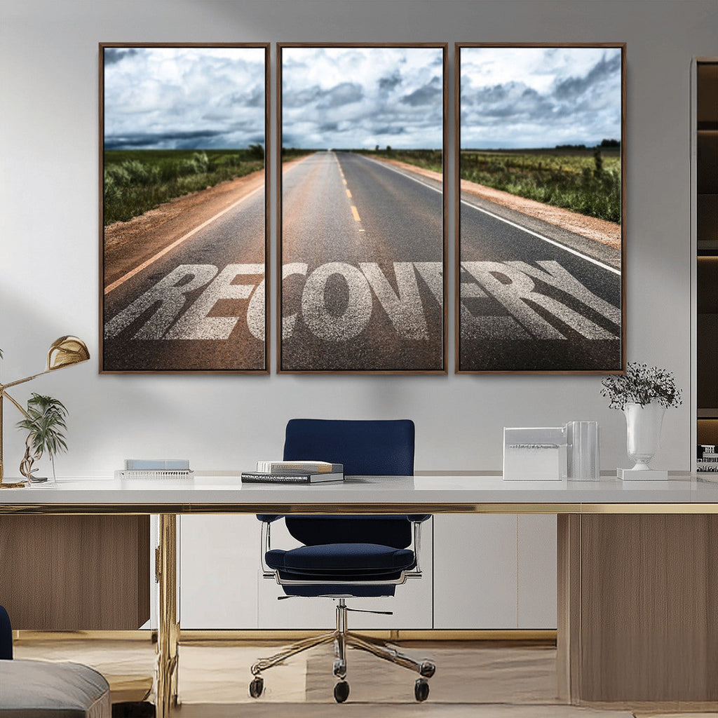 Recovery Road Wall Art Canvas Print