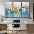 Abstract Flower Wall Art Canvas Print