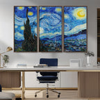 Vincent Van Gogh The Starry Night Abstract Wall Art Canvas Print