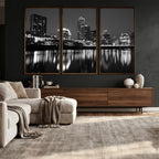Austin Skyline Wall Art Canvas Print, Austin Downtown Night Cityscape